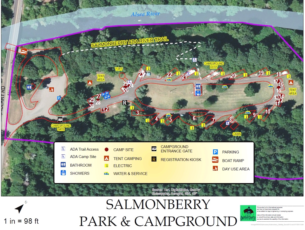 Salmonberry Campground Benton County Natural Areas, Parks and Events