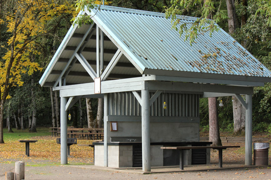 Picnic shelters at Adair Park