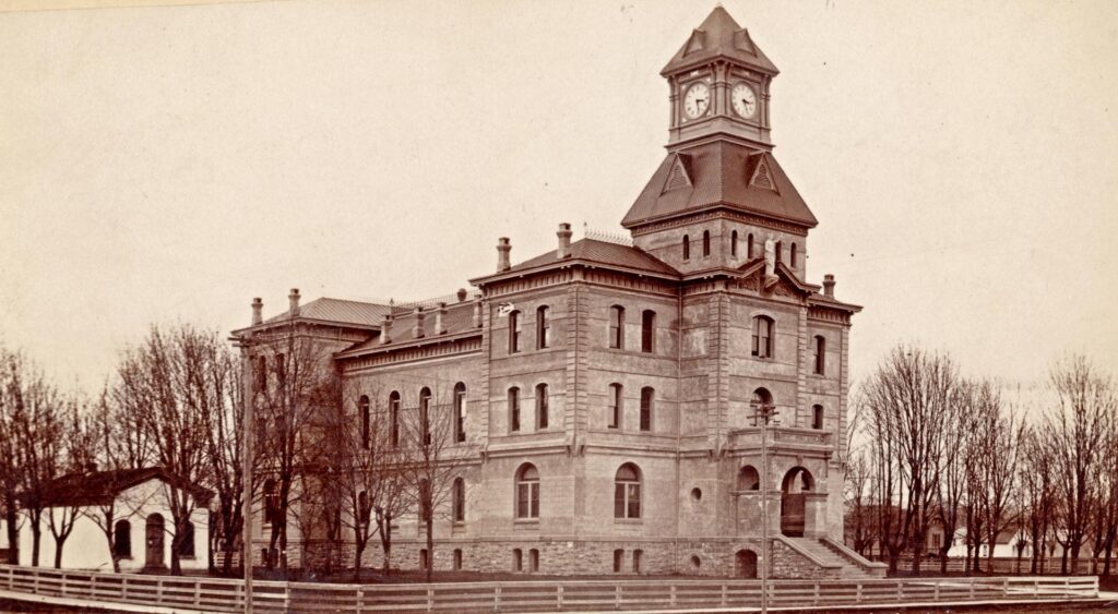 Benton County Courthouse circa 1892, three years after construction was completed.